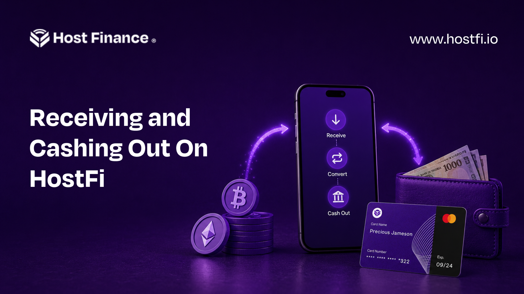 Receiving and Cashing Out On HostFi