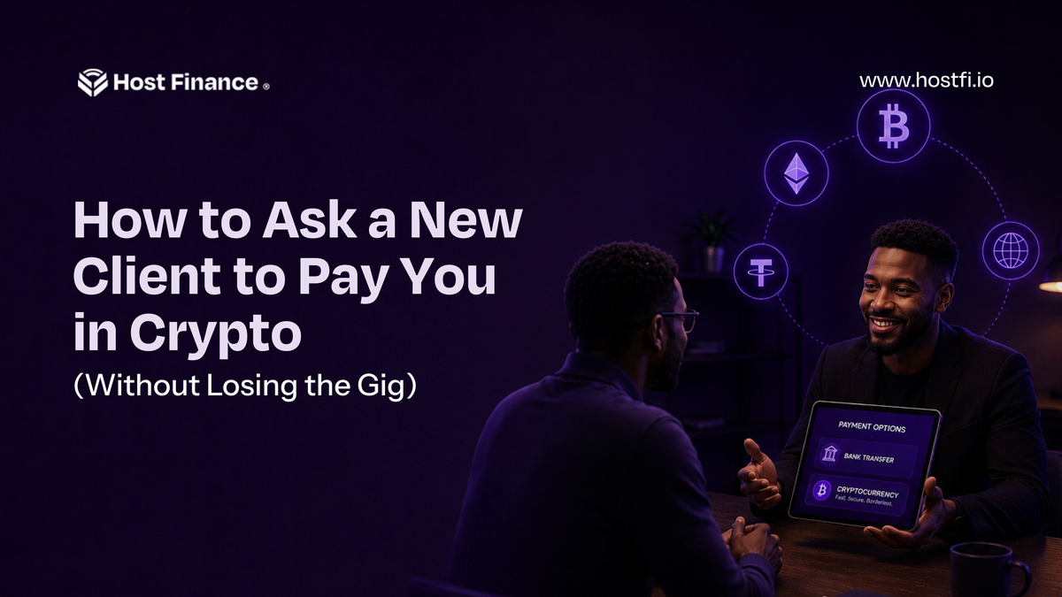 How to Ask a New Client to Pay You in Crypto