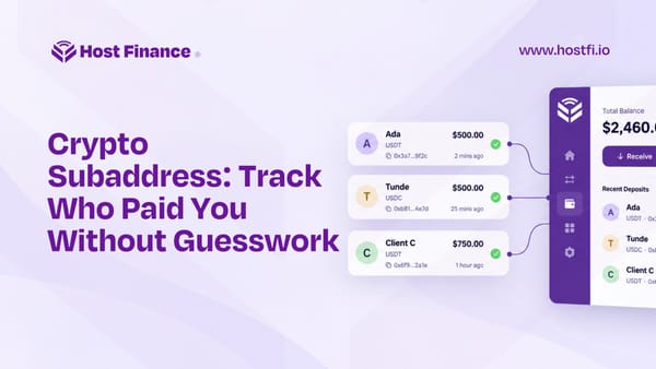 Crypto Subaddress: Track Who Paid You Without Guesswork